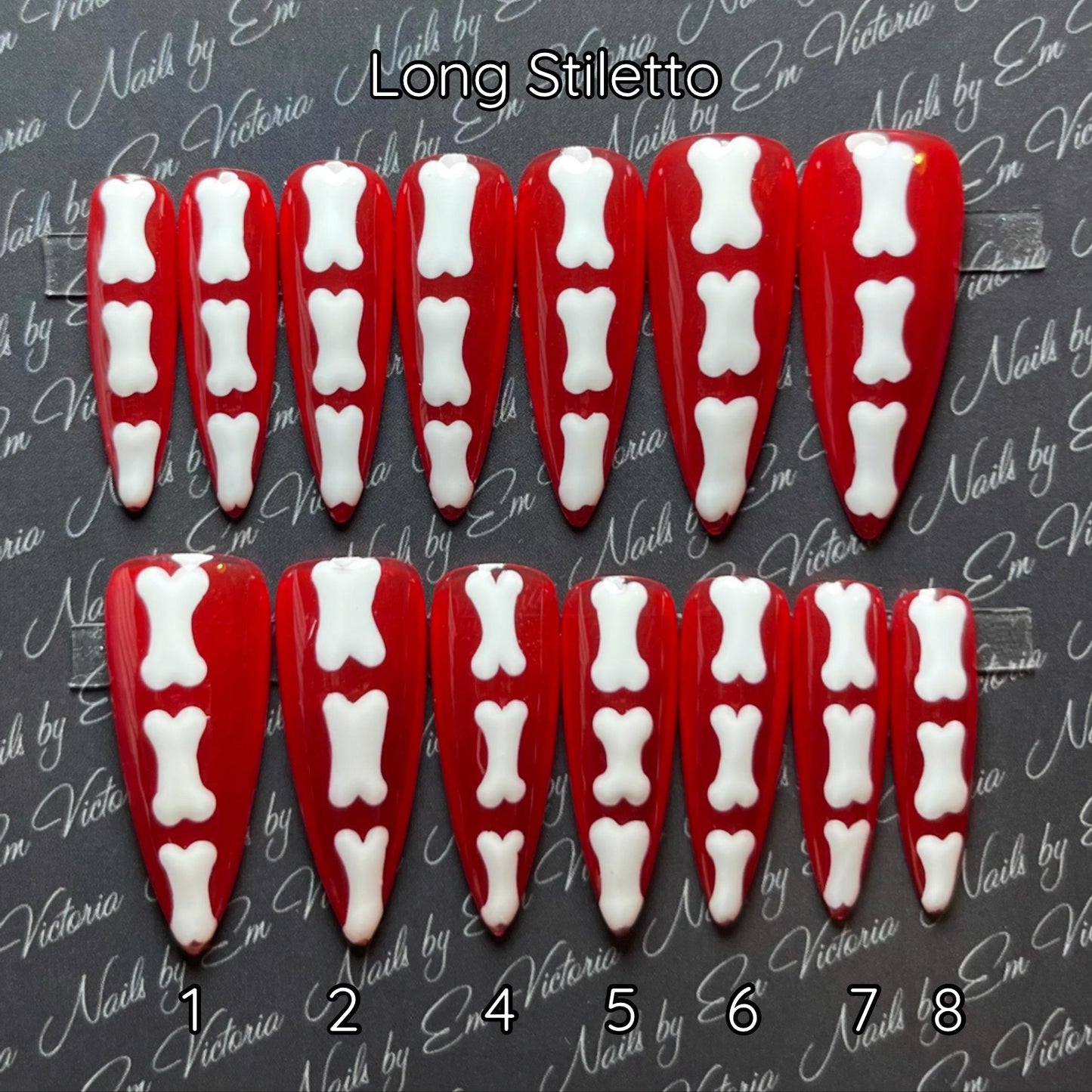 Red Jelly Bones Long Stiletto