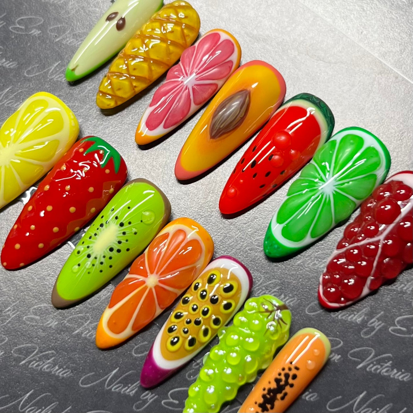 3D Summer Fruit in NEW Long Almond
