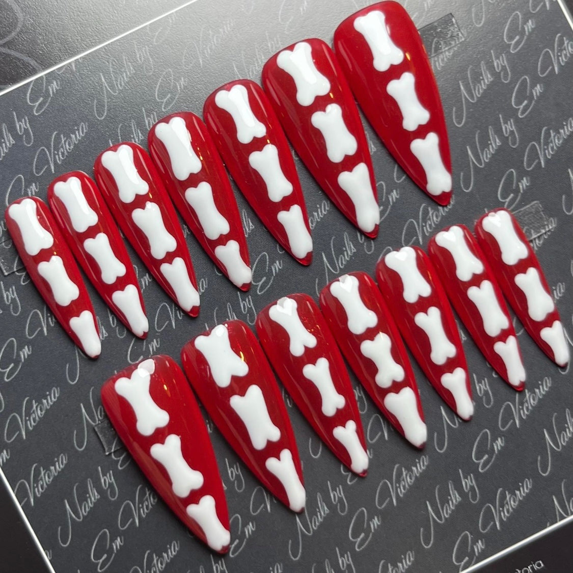 Red Jelly Bones Long Stiletto