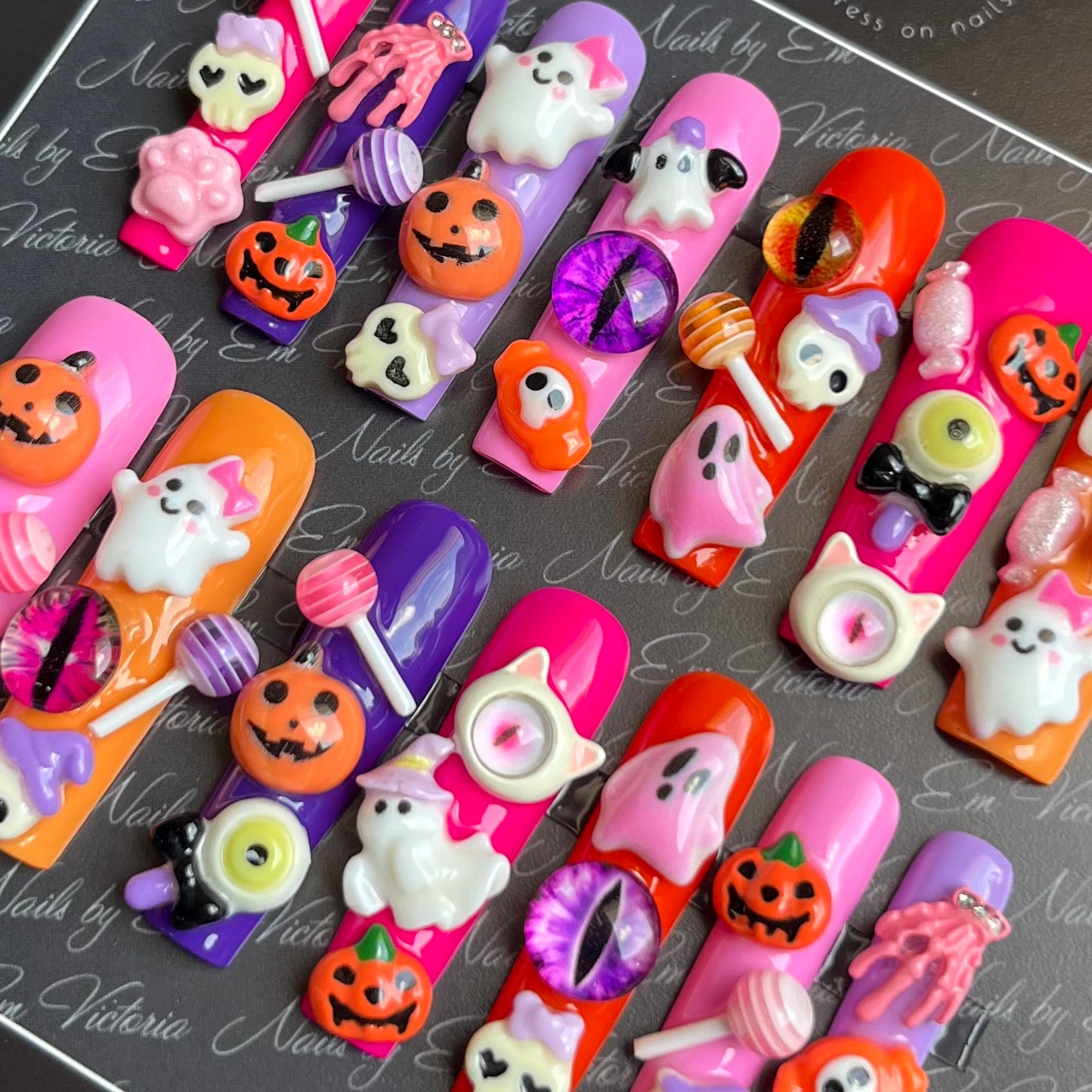 Trick or Treat Junk Nails XL Square