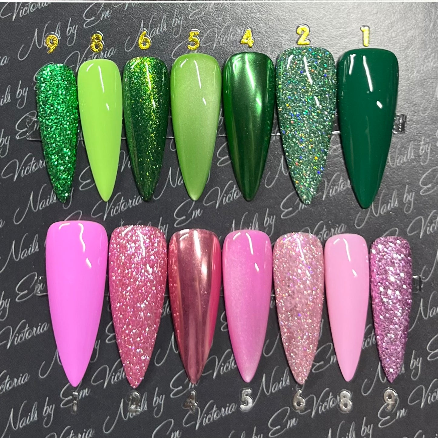 Wicked Colours Inspired Mixed Medium Long Stiletto