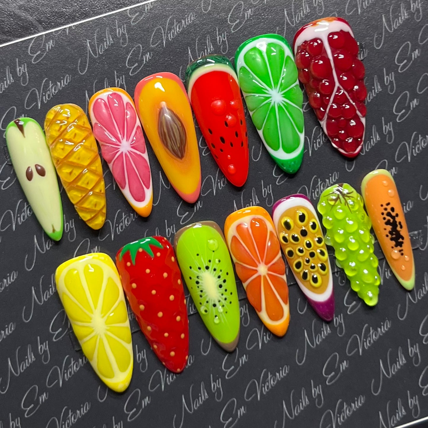 3D Summer Fruit in NEW Long Almond
