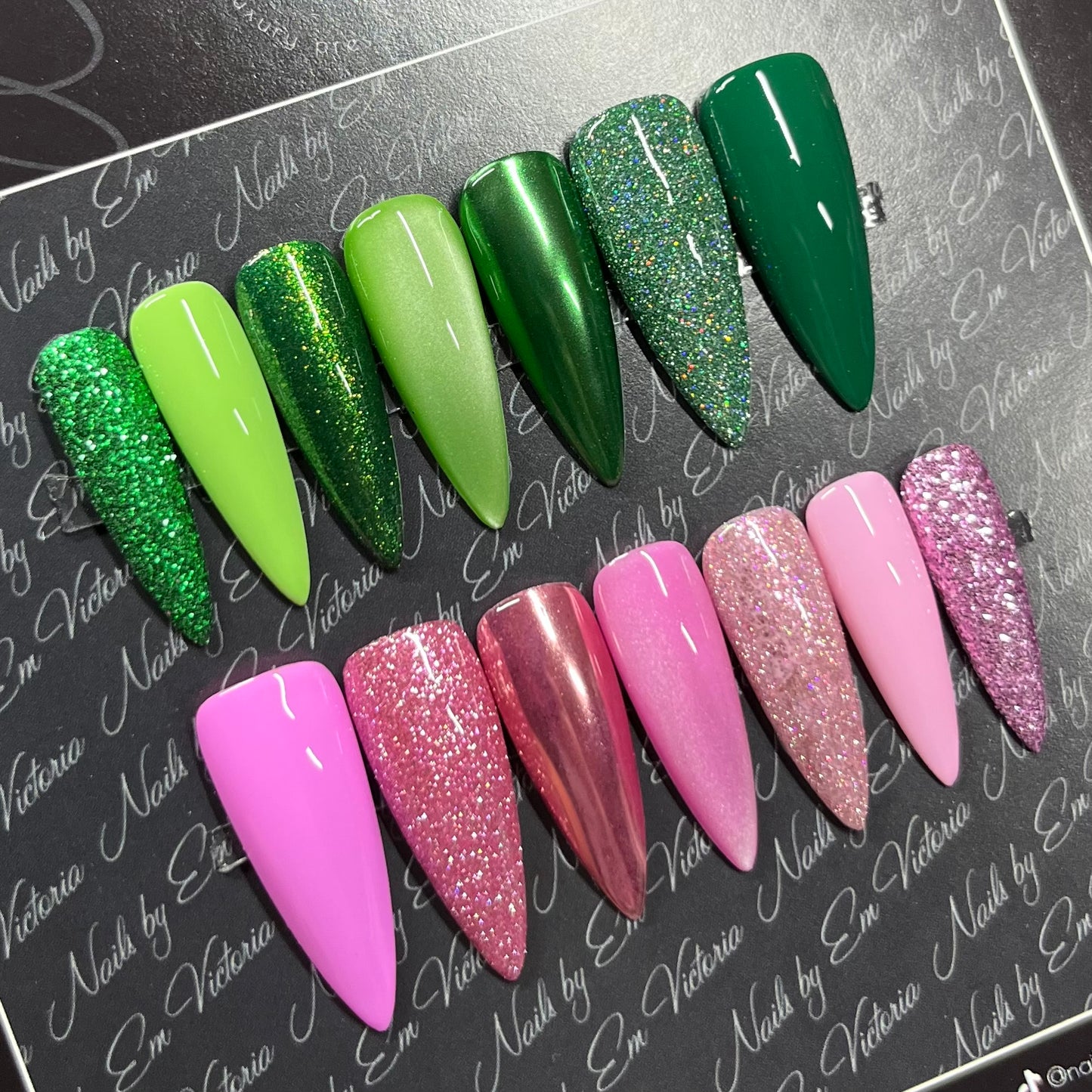 Wicked Colours Inspired Mixed Medium Long Stiletto