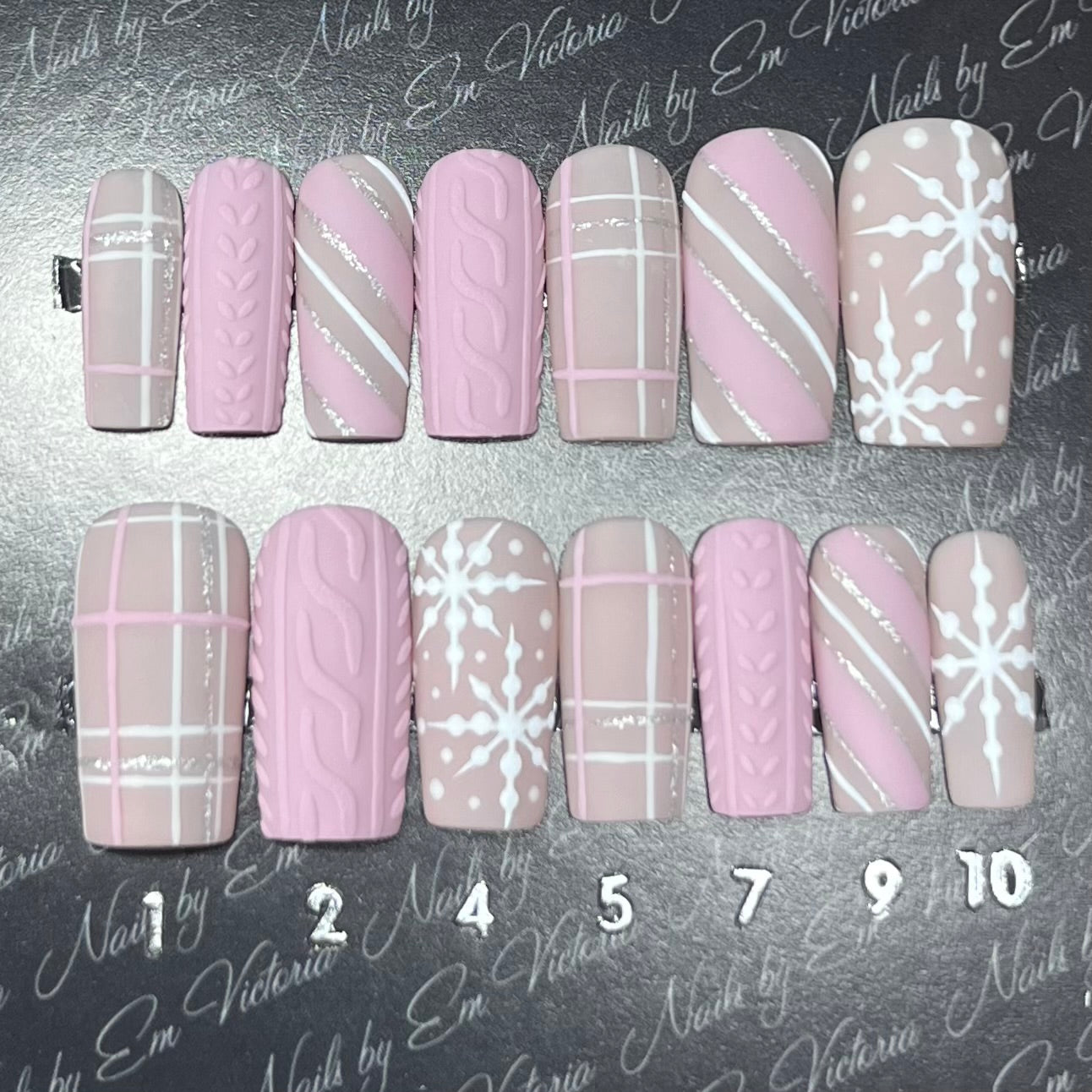 Pastel Pink Winter Wonderland Mid Square