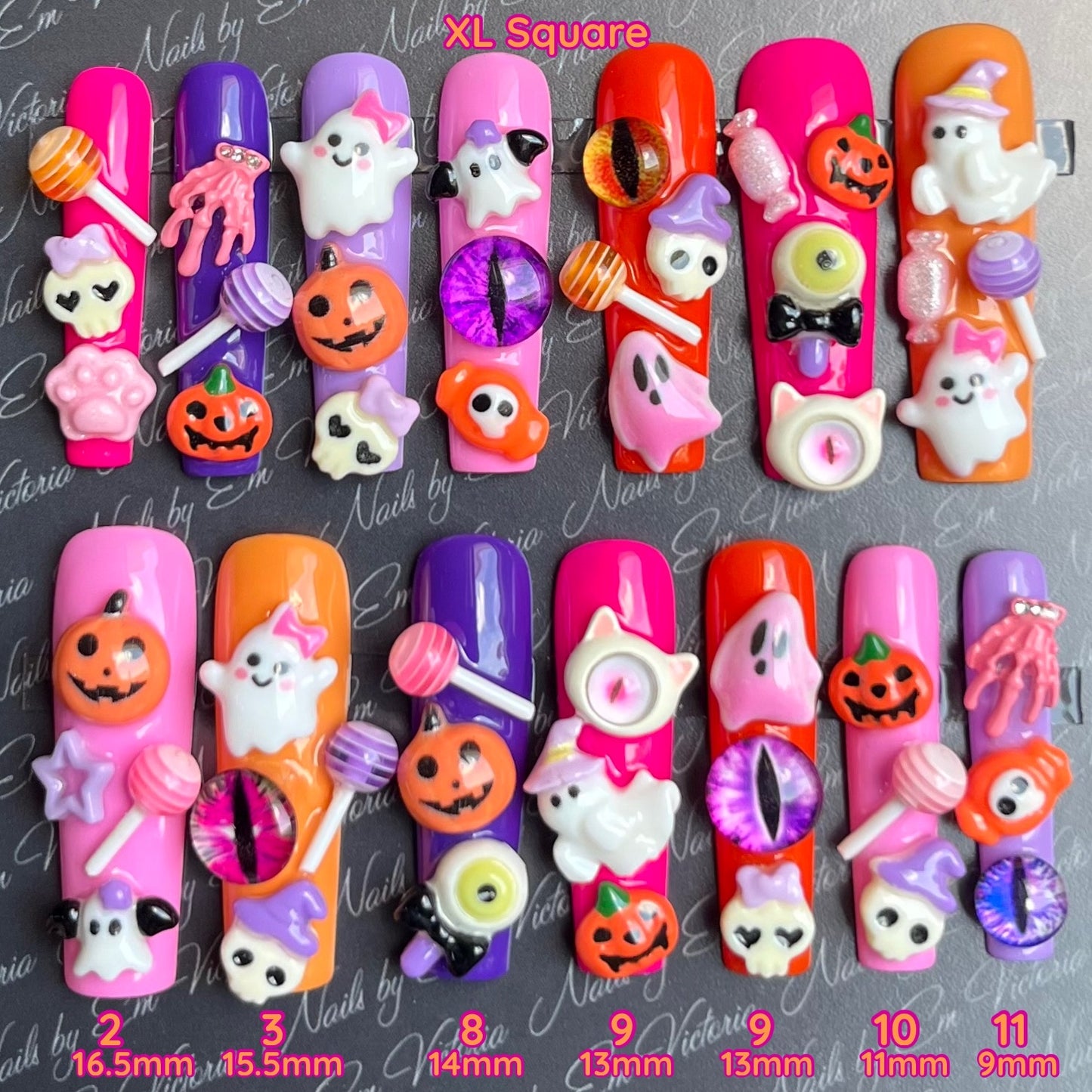Trick or Treat Junk Nails XL Square