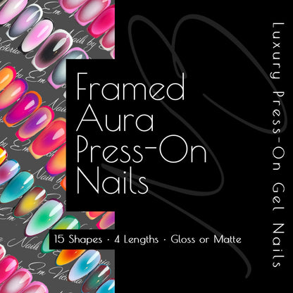 Framed Aura - Luxury Press On Gel Nails
