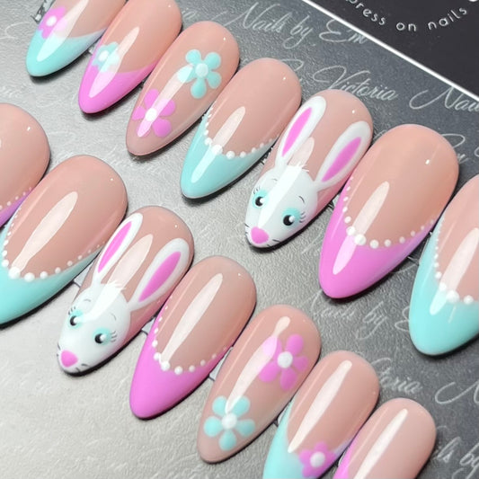 Cute Easter Bunny Mid Almond